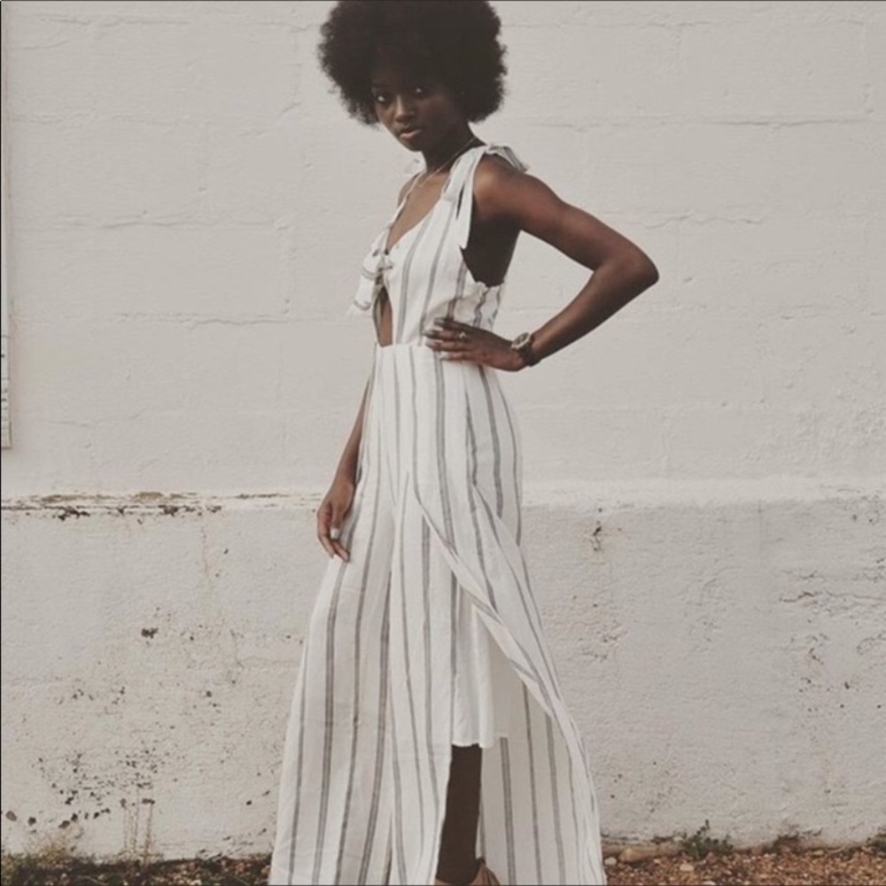 Hommage from Los Angeles Front Cut-Out Jumpsuit